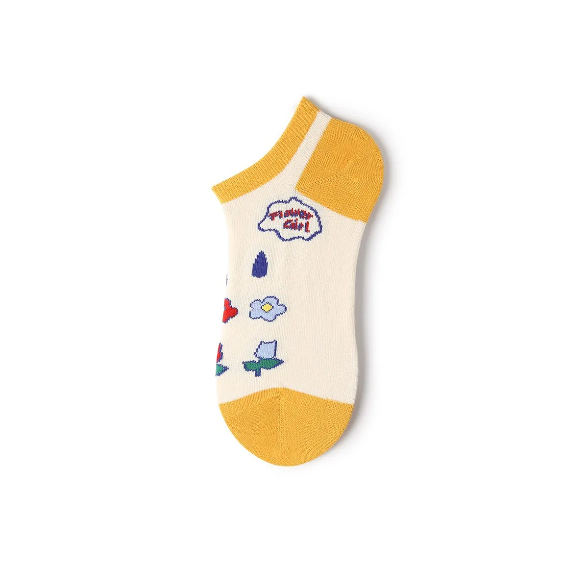 Sweet Girl Summer Women 5pcs Ankle Socks Set