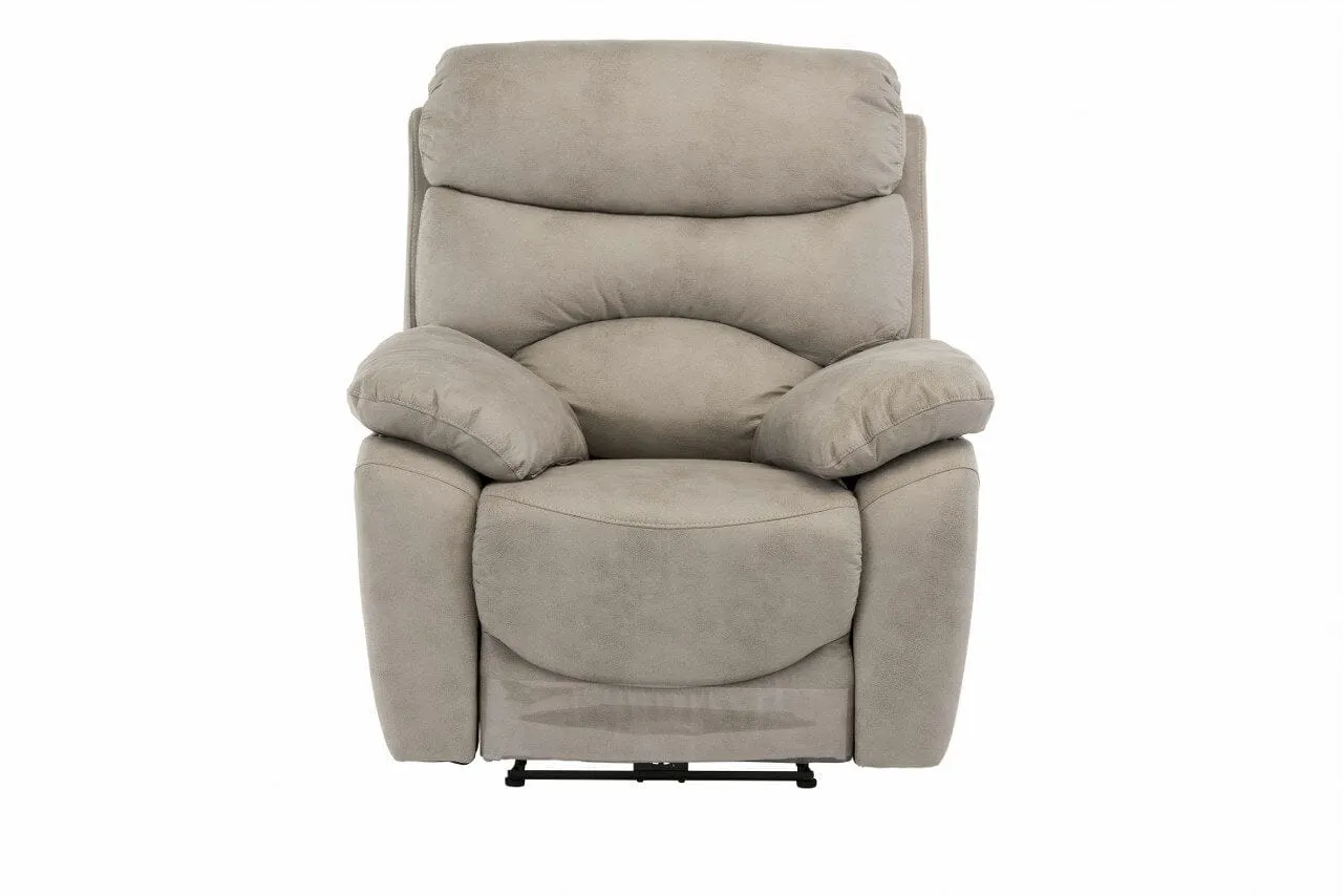 SWINDON ELECTRIC RECLINER ARMCHAIR - NATURAL