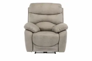 SWINDON ELECTRIC RECLINER ARMCHAIR - NATURAL