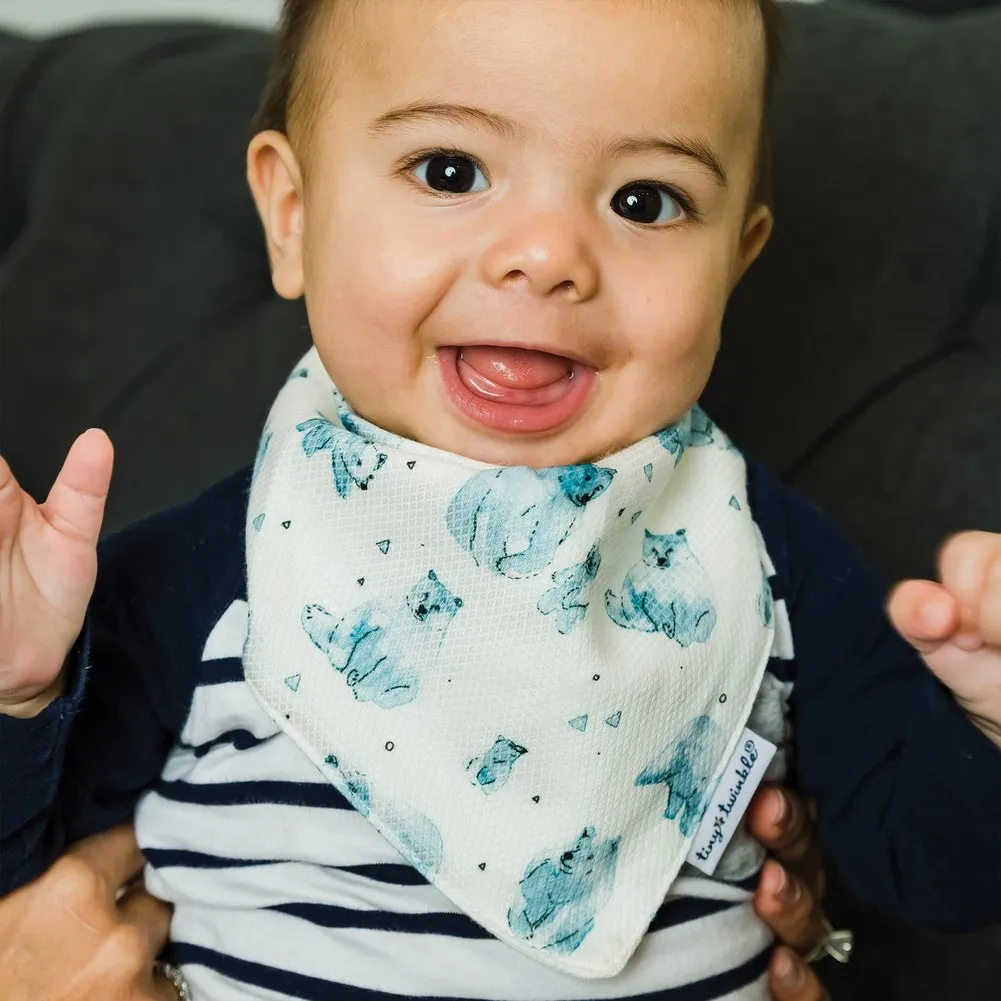 Tiny Twinkle 2-Pack Kaffle Bandana Bibs Set - Forest