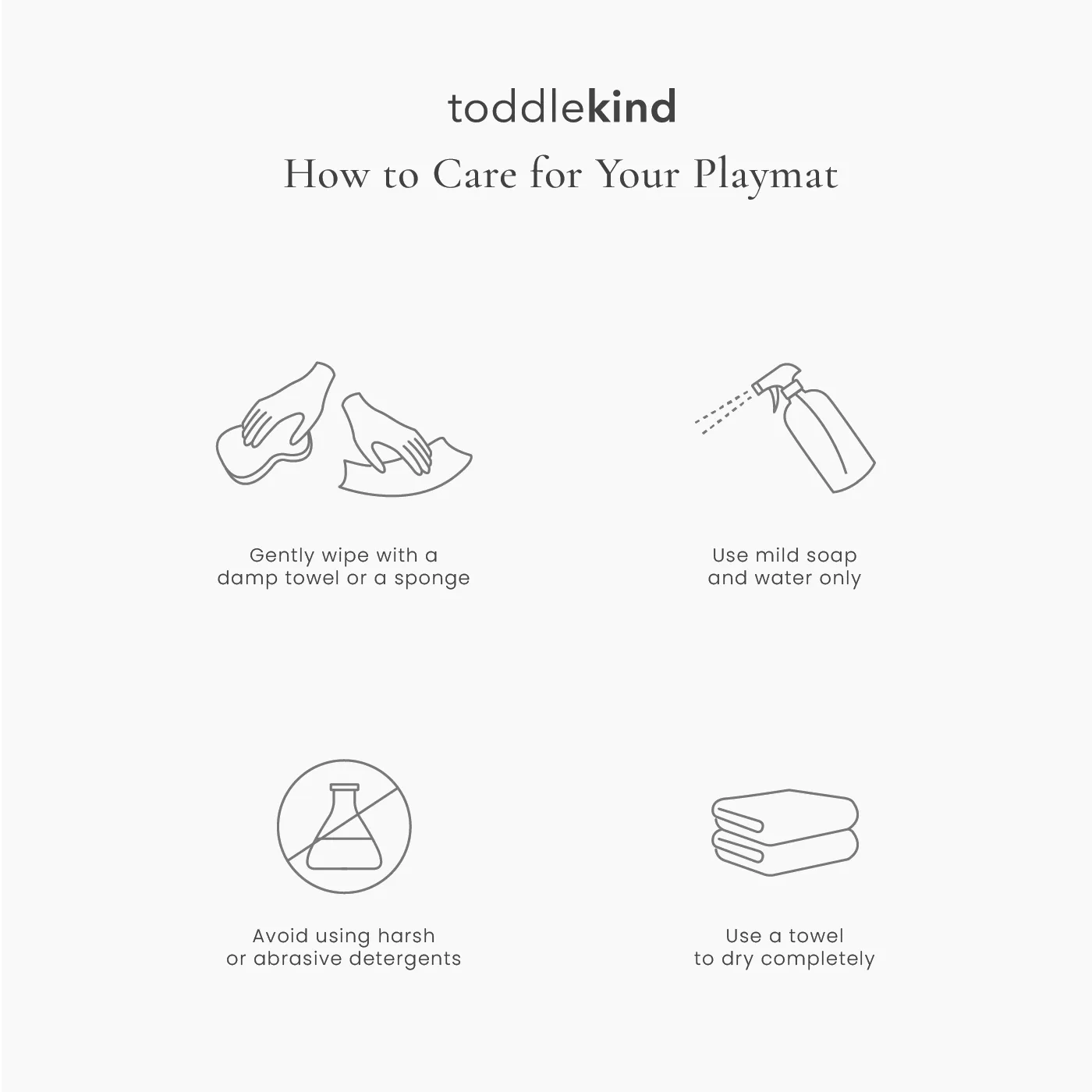 Toddlekind Premium Foam Playmats | Earth - Dove