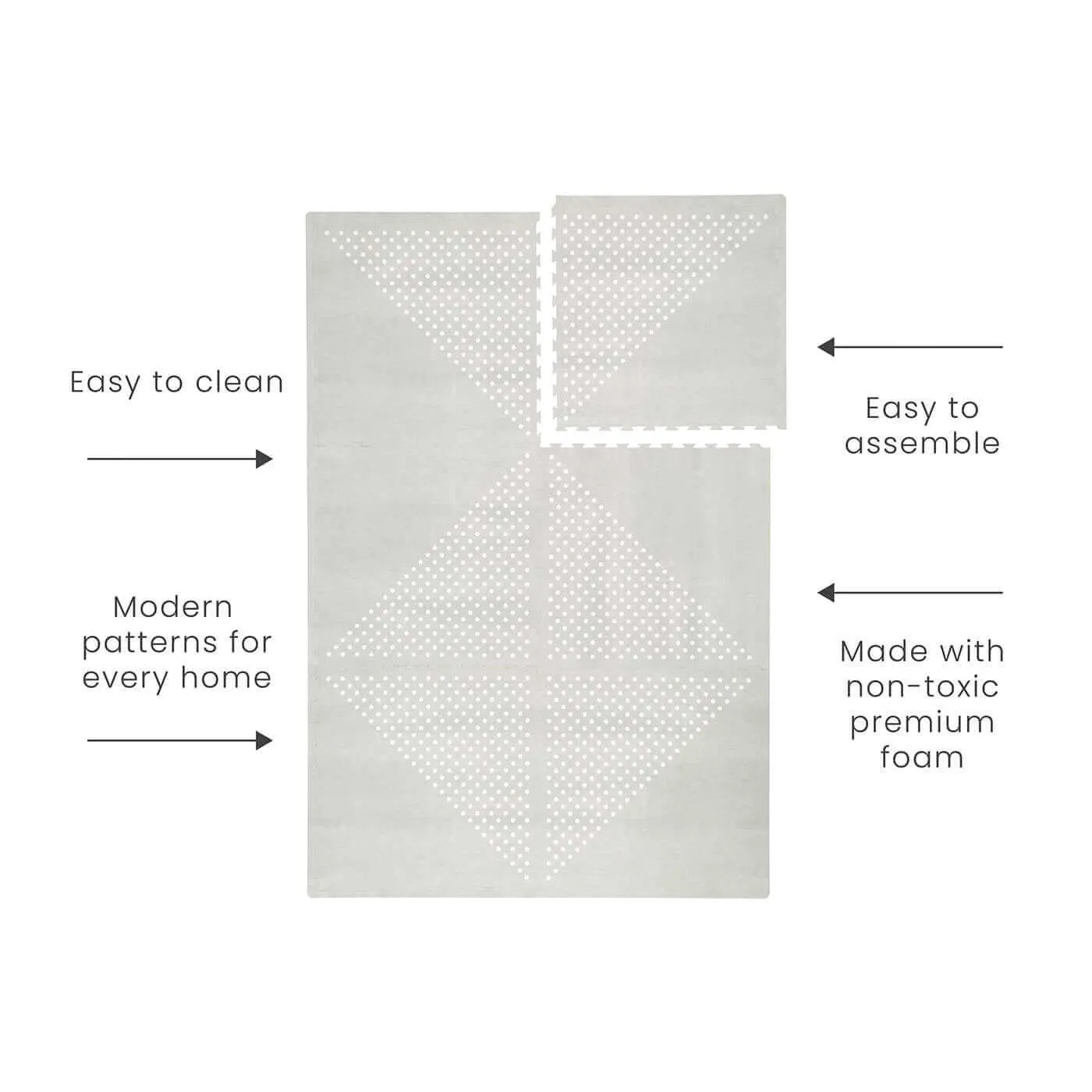 Toddlekind Premium Foam Playmats | Earth - Dove