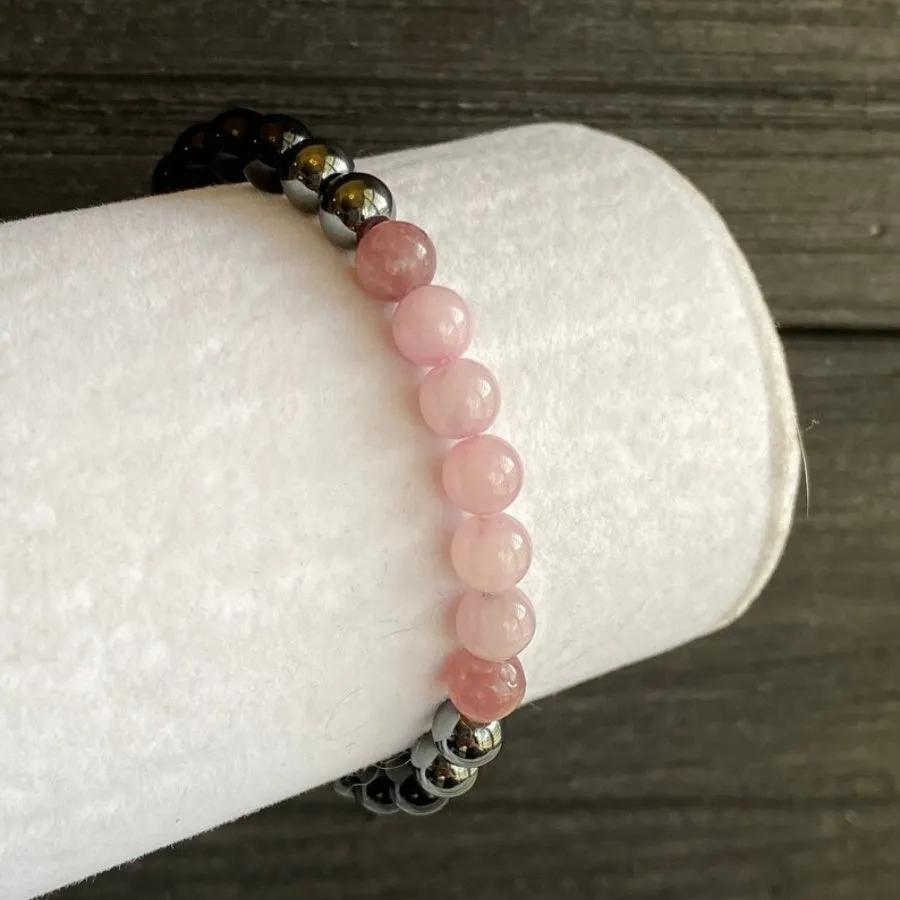 Unisex Stone Bead Bracelet  Stylish and Versatile Jewelry