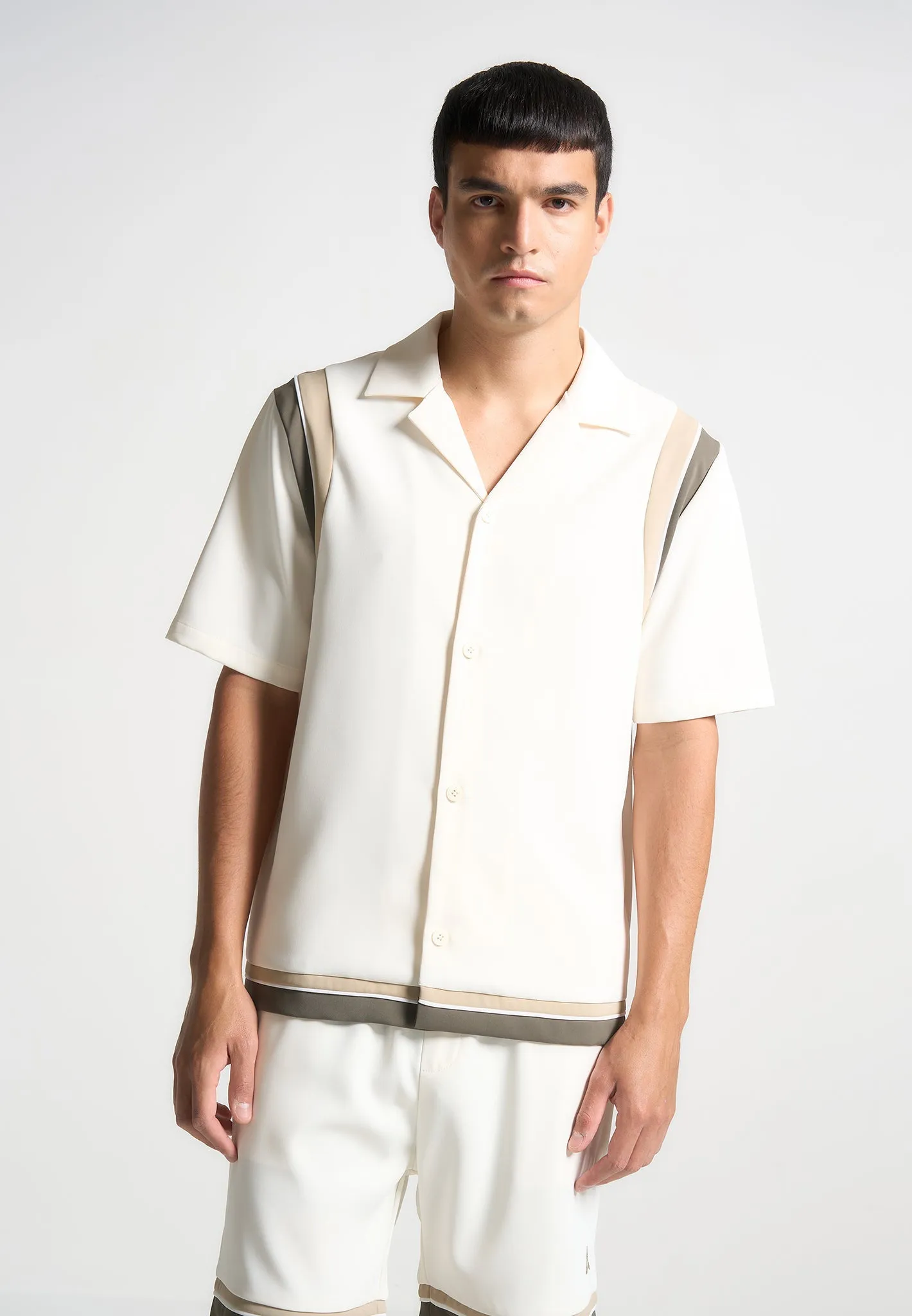 Varsity Revere Shirt - Cream