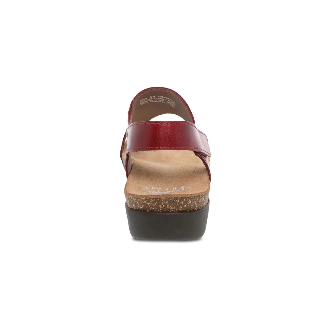Women's Dansko Reece Color: Cinnabar Waxy Burnished Sandal
