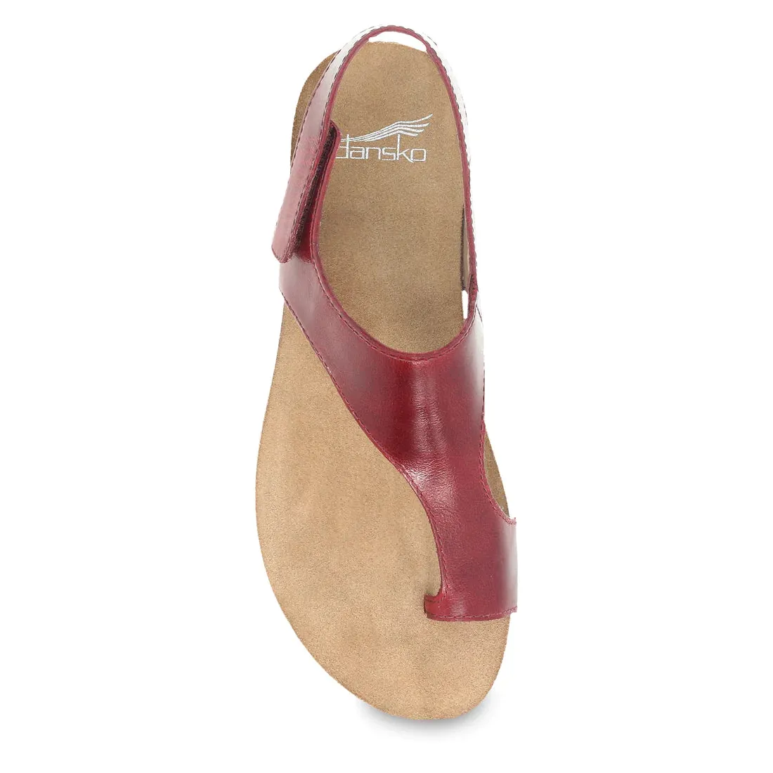 Women's Dansko Reece Color: Cinnabar Waxy Burnished Sandal
