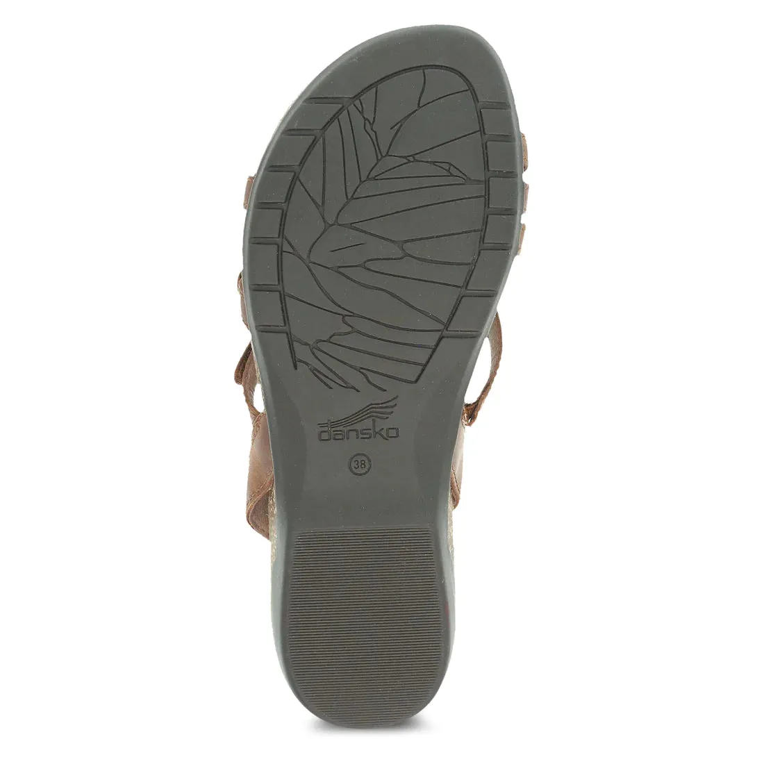 Women's Dansko Roslyn Color: Tan Waxy Burnished Sandal