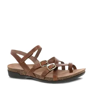 Women's Dansko Roslyn Color: Tan Waxy Burnished Sandal